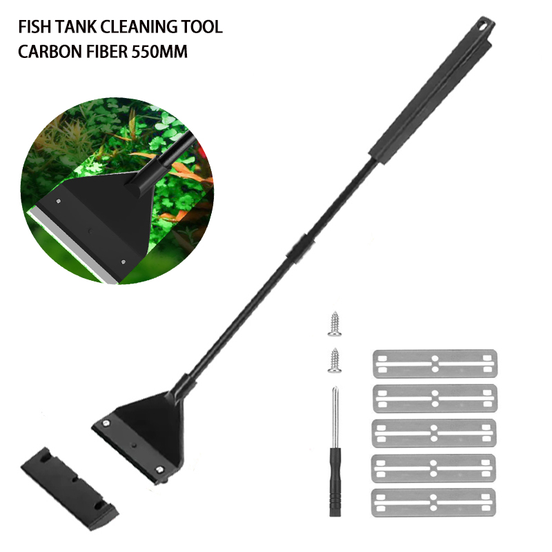 Marine Aquarium Glass Cleaner - Aquarium-Reinigungswerkzeug, Flacher Sand- und Algenentferner für