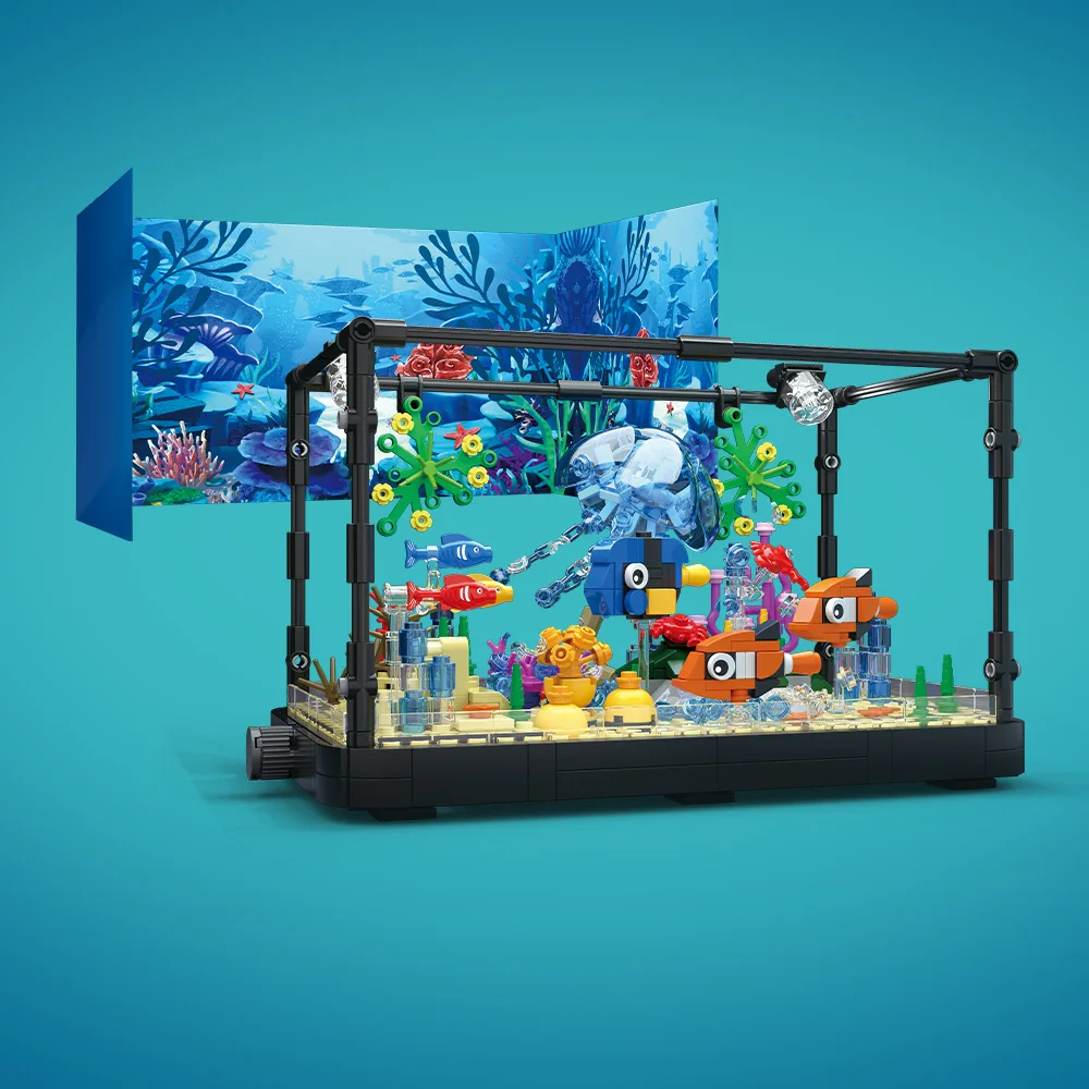 Aquarium-Baustein-Set mit Lich – Aquarium Marine Fish Bewertung und Preis